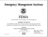 FEMA Certificate