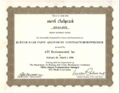 Lead Paint Certification